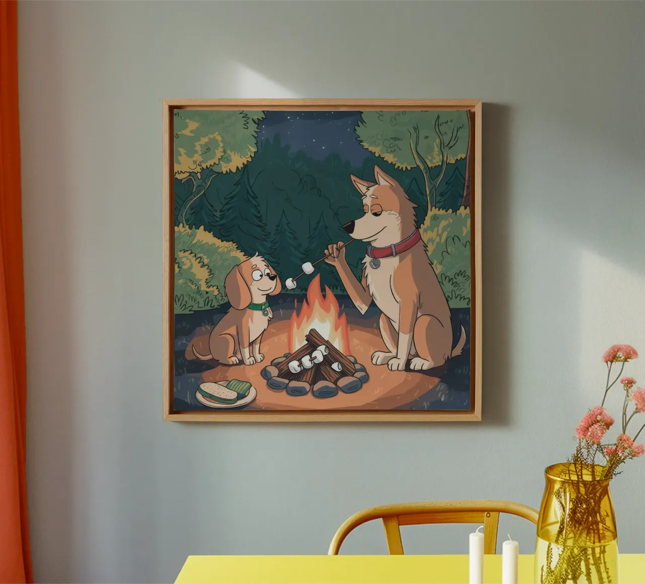 Compagnia del fuoco tela con Cornice a cassetta da Timeless Huse