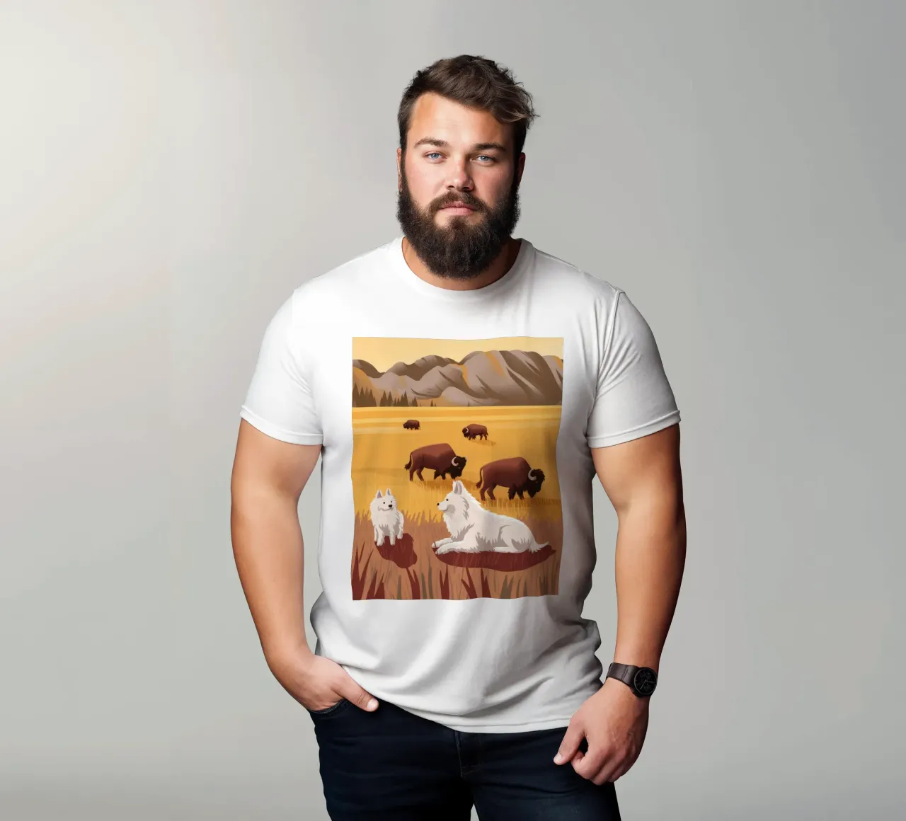 Guardiani della prateria d'oro t-shirt da Timeless Huse