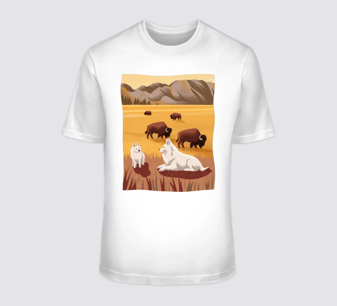 Guardiani della prateria d'oro t-shirt da Timeless Huse