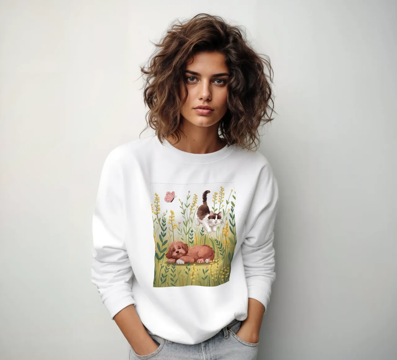 Rust in de weide sweatshirt van Timeless Huse