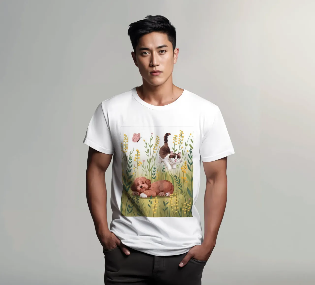 Rust in de weide t-shirt van Timeless Huse