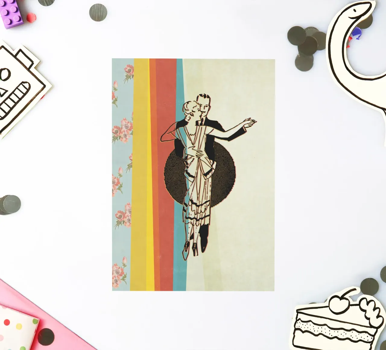 Let love guide you adesivo da lazydaypaper