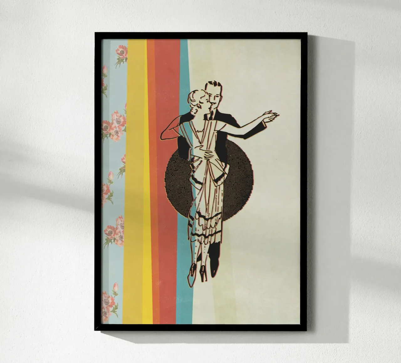 Let love guide you poster con telaio in legno da lazydaypaper