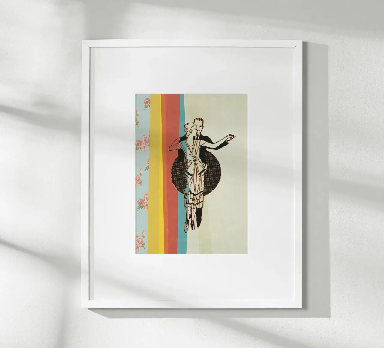 Let love guide you poster con telaio in legno da lazydaypaper