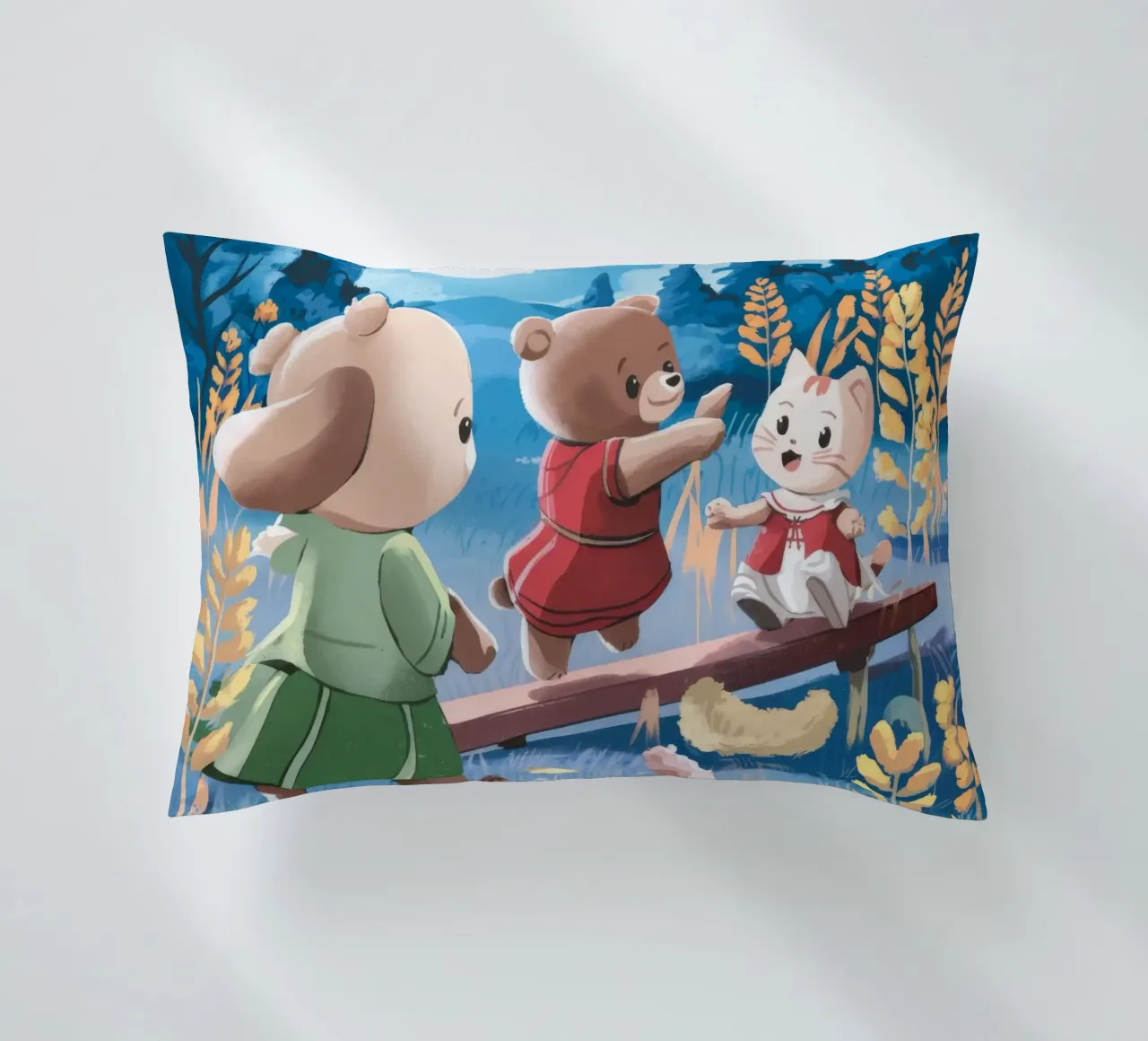 Gioco della foresta al chiaro di luna cuscino da Timeless Huse