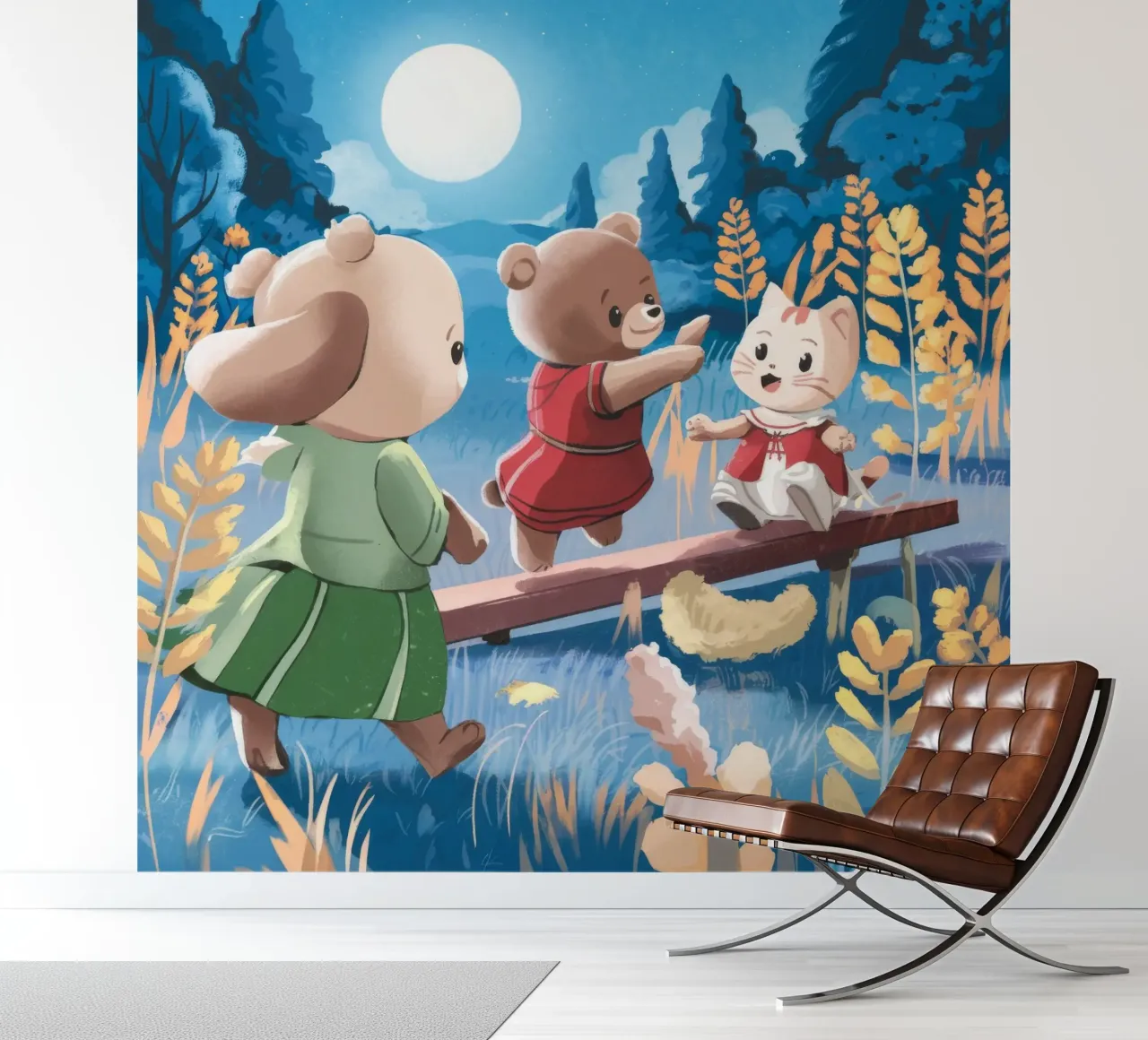 Moonlit Forest Play photo wallpaper by Timeless Huse