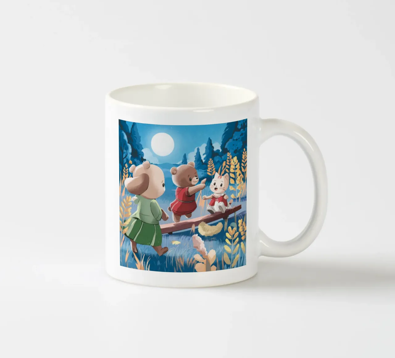 Gioco della foresta al chiaro di luna tazza in ceramica da Timeless Huse