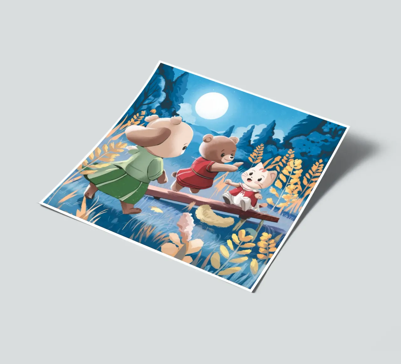Moonlit Forest Play sticker sheet by Timeless Huse