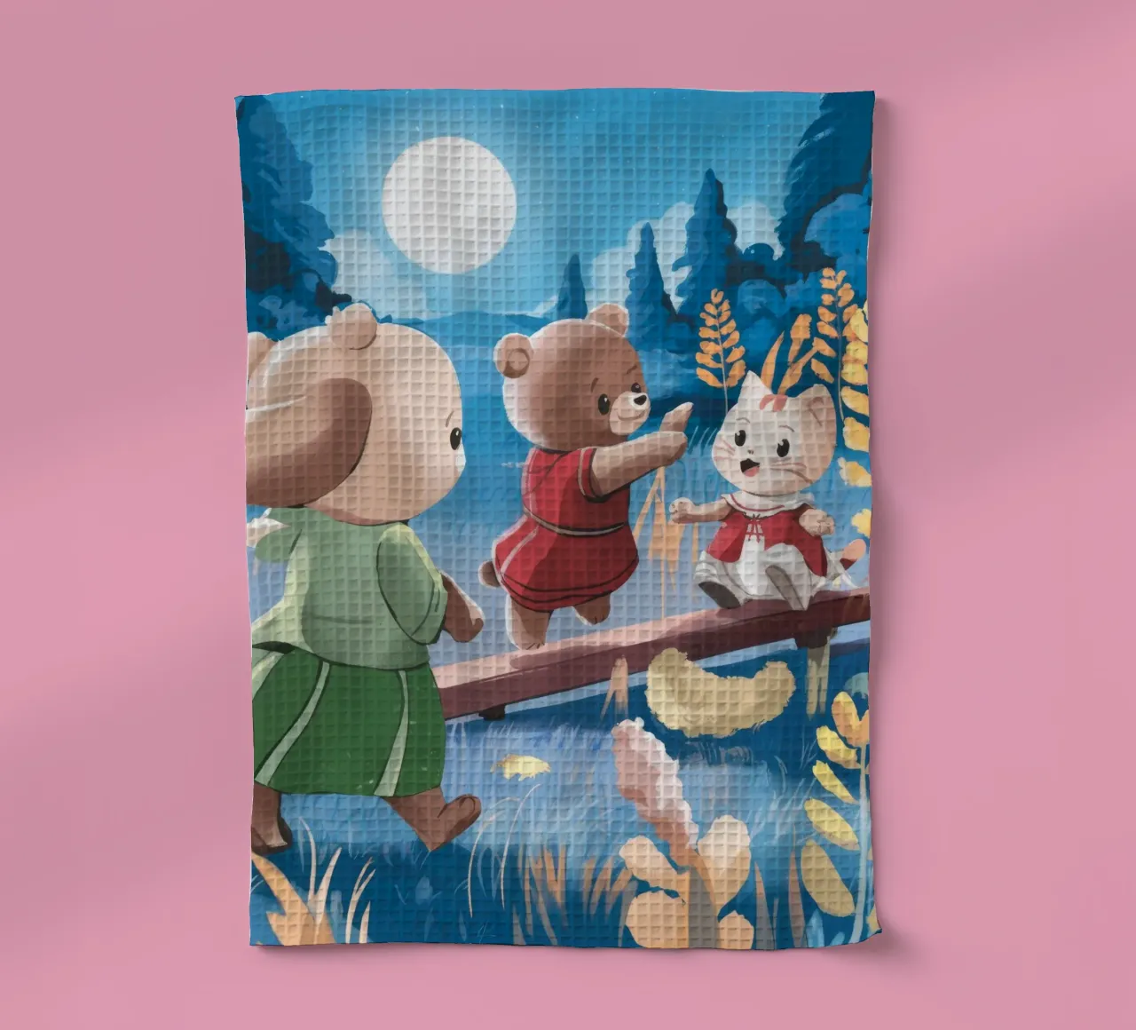 Gioco della foresta al chiaro di luna canovaccio da cucina da Timeless Huse