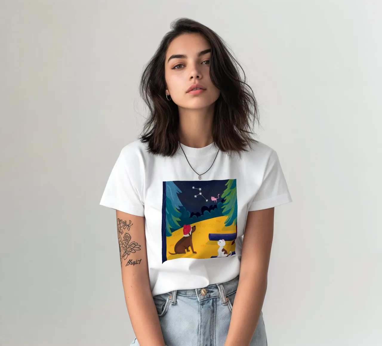 Celestial Animal Companions t-shirt by Timeless Huse