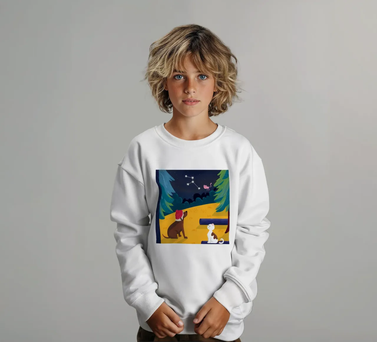 Compagni animali celesti felpa bambino da Timeless Huse