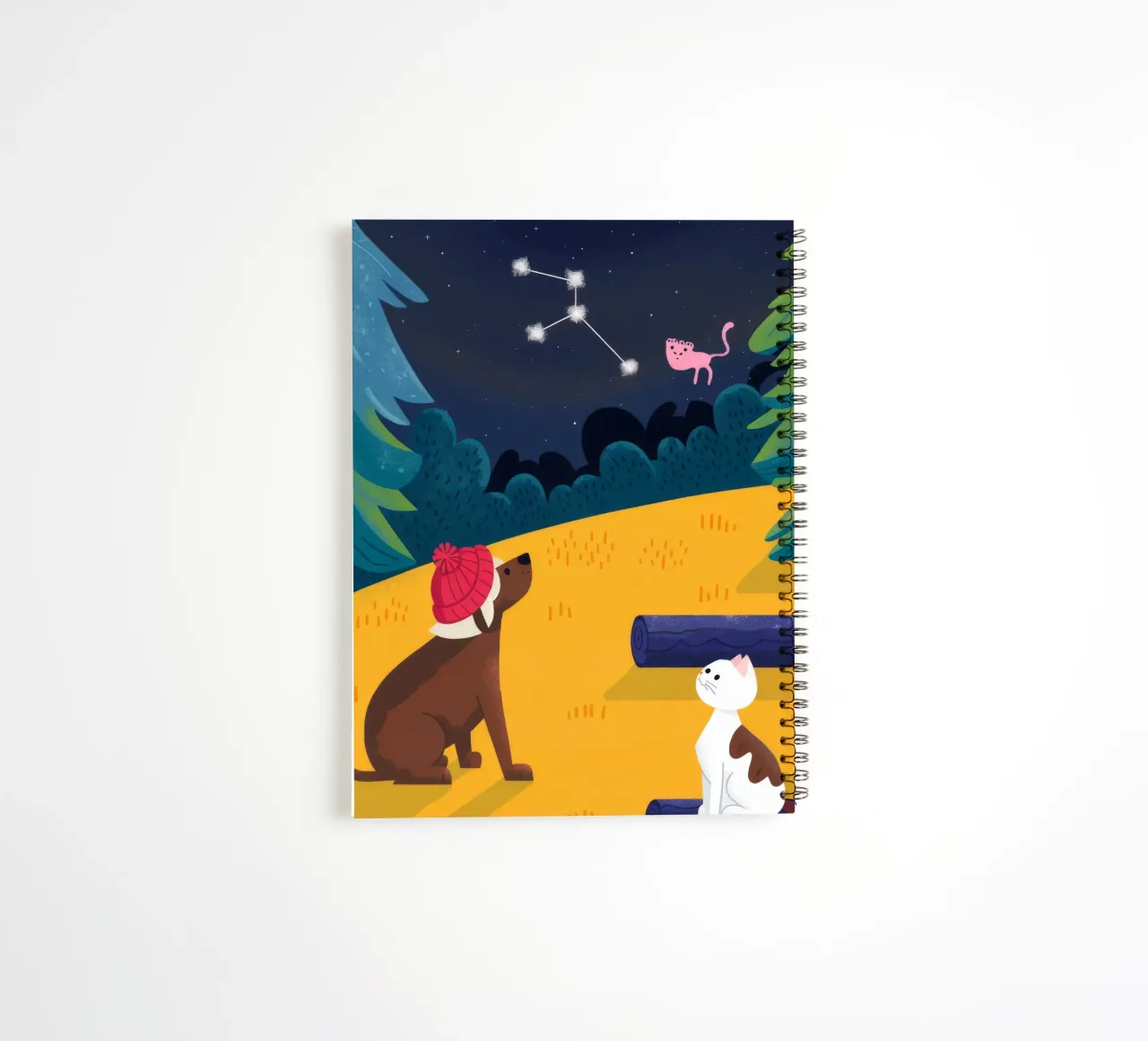 Compagnons animaux célestes carnet à spirale de Timeless Huse