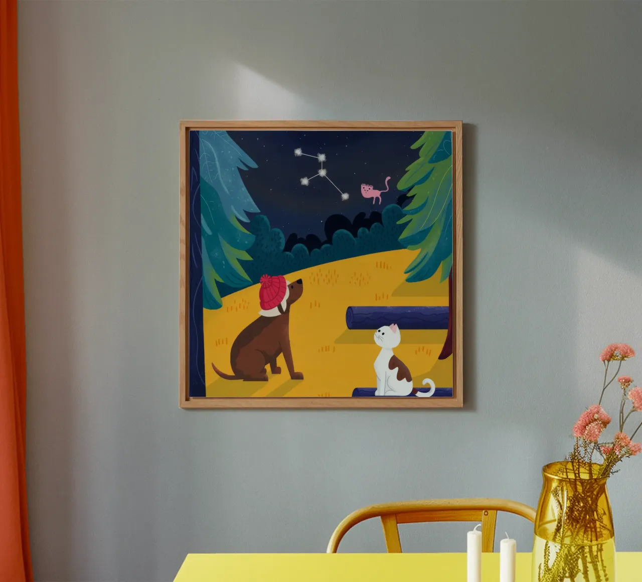 Celestial Animal Companions alu-dibond by Timeless Huse