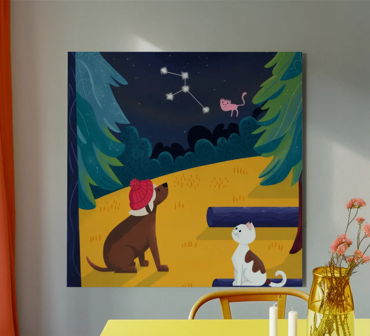 Celestial Animal Companions alu-dibond by Timeless Huse