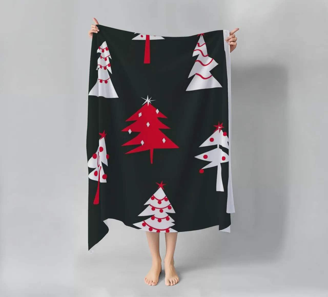 Holiday Pines beach towel by Mariery Young