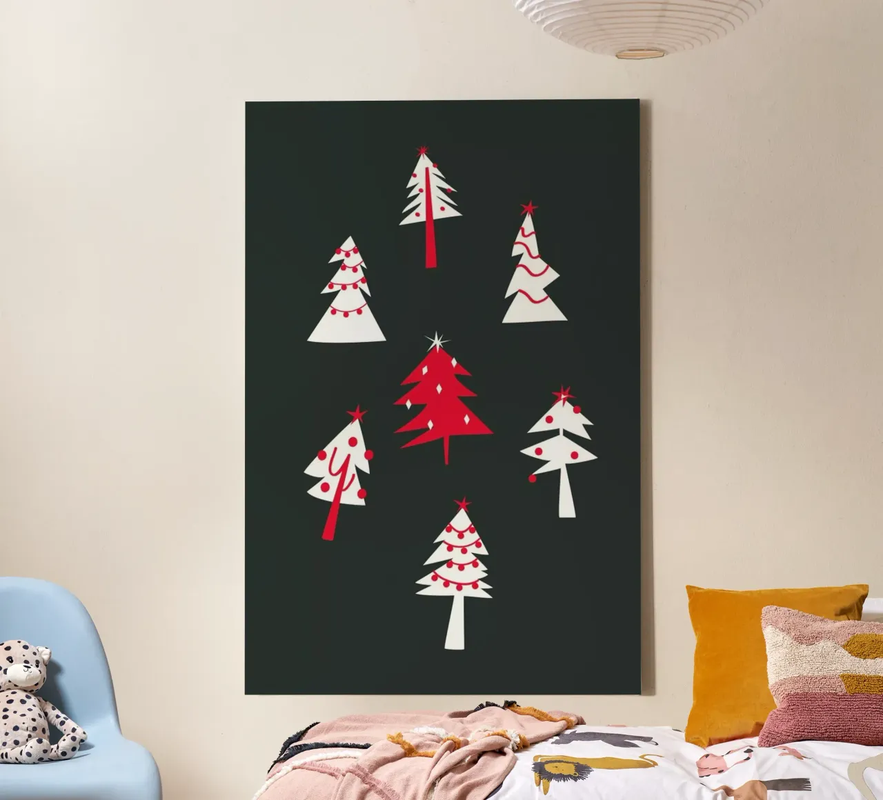 Holiday Pines canvas by Mariery Young