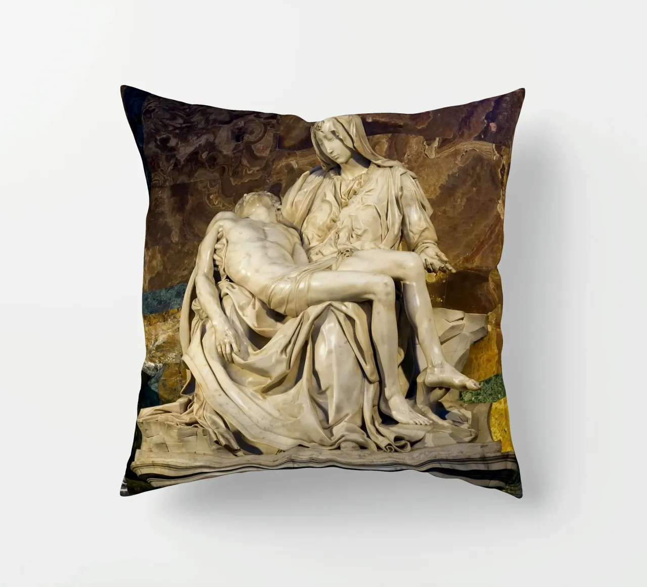 Michelangelo Pietà, 1498-1499 cuscino da Timeless Artworks