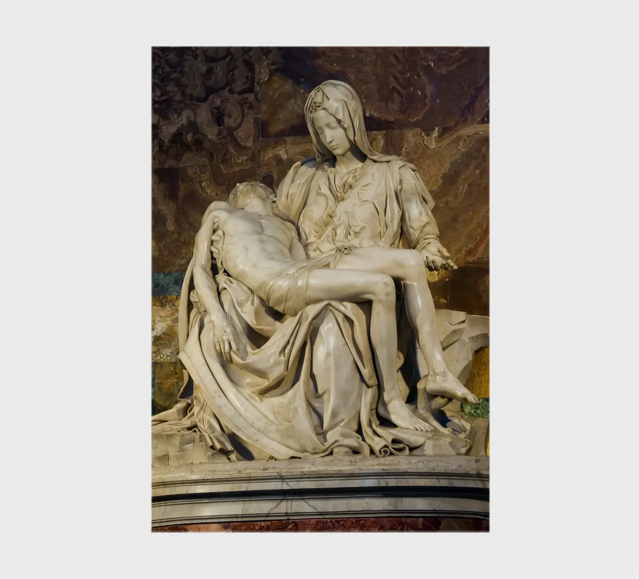 Michelangelo Pietà, 1498-1499 notebook by Timeless Artworks
