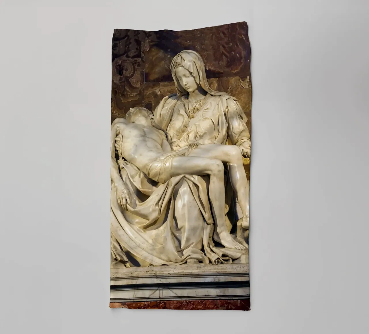 Michelangelo Pietà, 1498-1499 asciugamano da bagno da Timeless Artworks