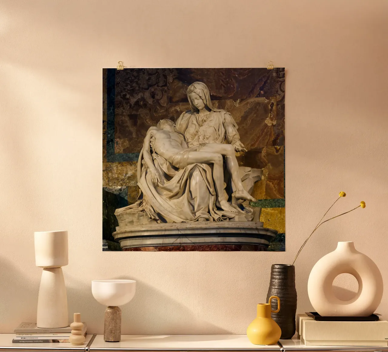 Michelangelo Pietà, 1498-1499 carta hahnemühle da Timeless Artworks