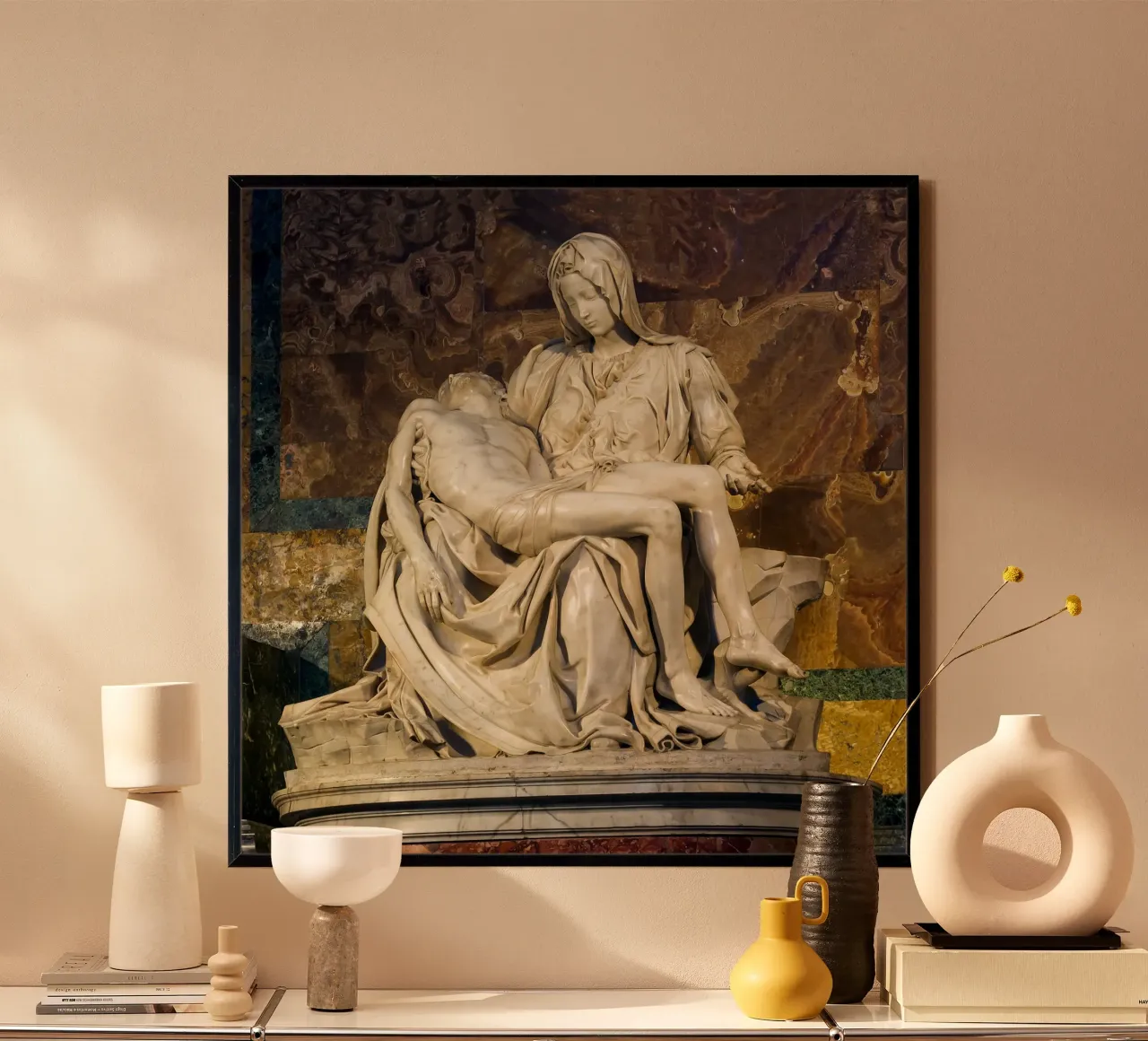 Michelangelo Pietà, 1498-1499 carta hahnemühle da Timeless Artworks