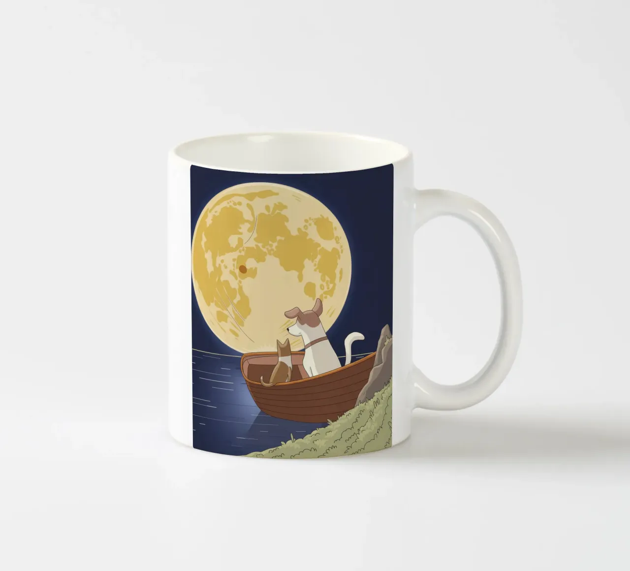 Serenata del viaggio al chiaro di luna tazza in ceramica da Timeless Huse