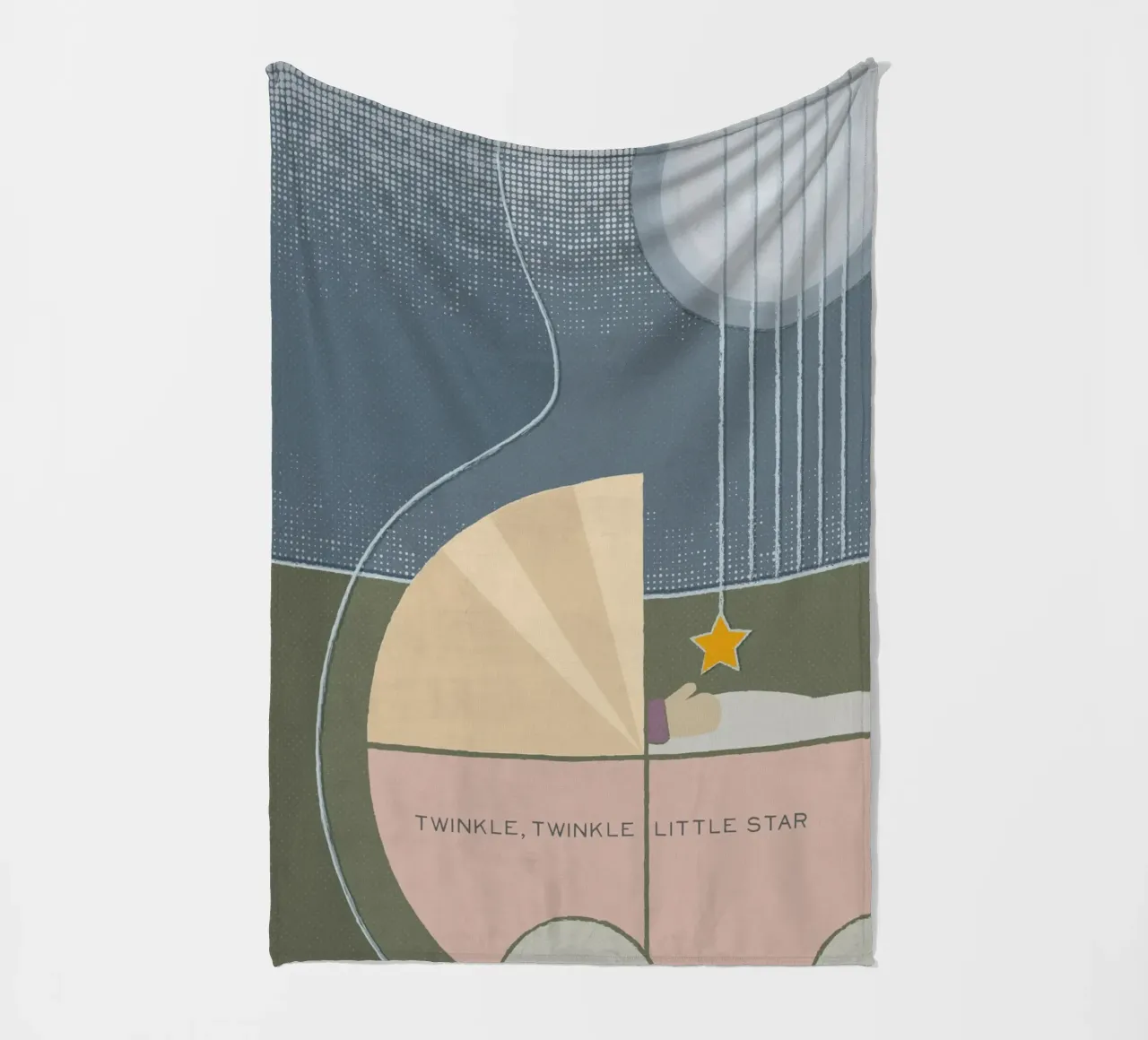 Twinkle Twinkle Little Star coperta in pile da lazydaypaper