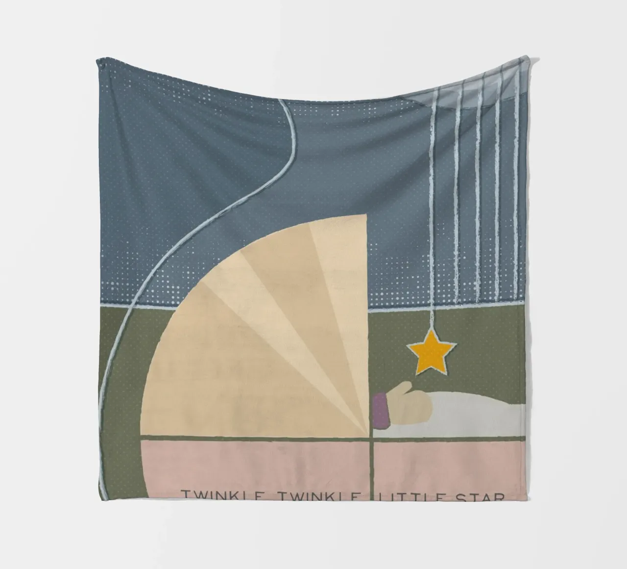 Twinkle Twinkle Little Star coperta in pile da lazydaypaper