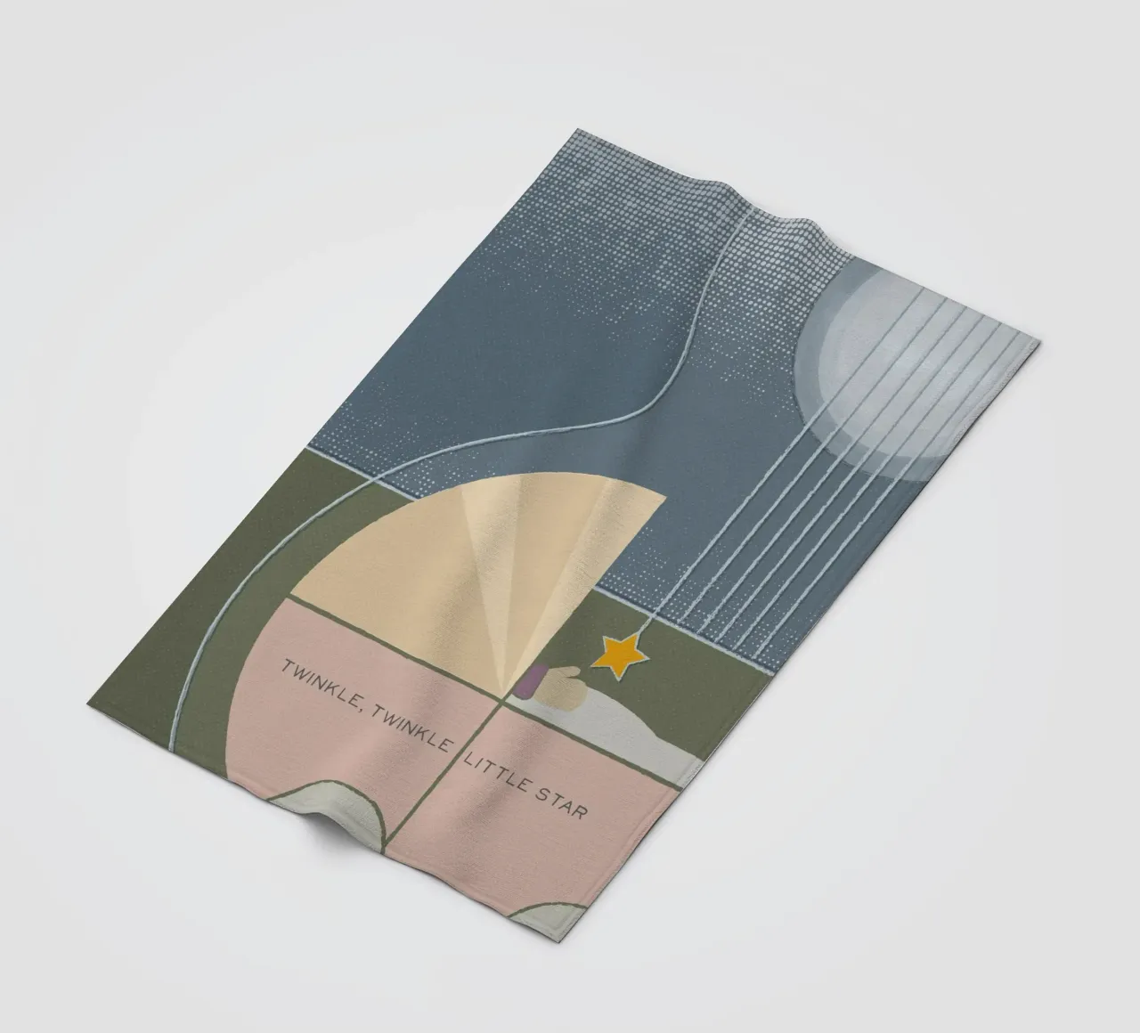 Twinkle Twinkle Little Star coperta in pile da lazydaypaper