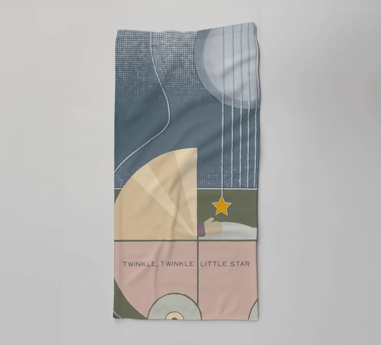 Twinkle Twinkle Little Star asciugamano da bagno da lazydaypaper