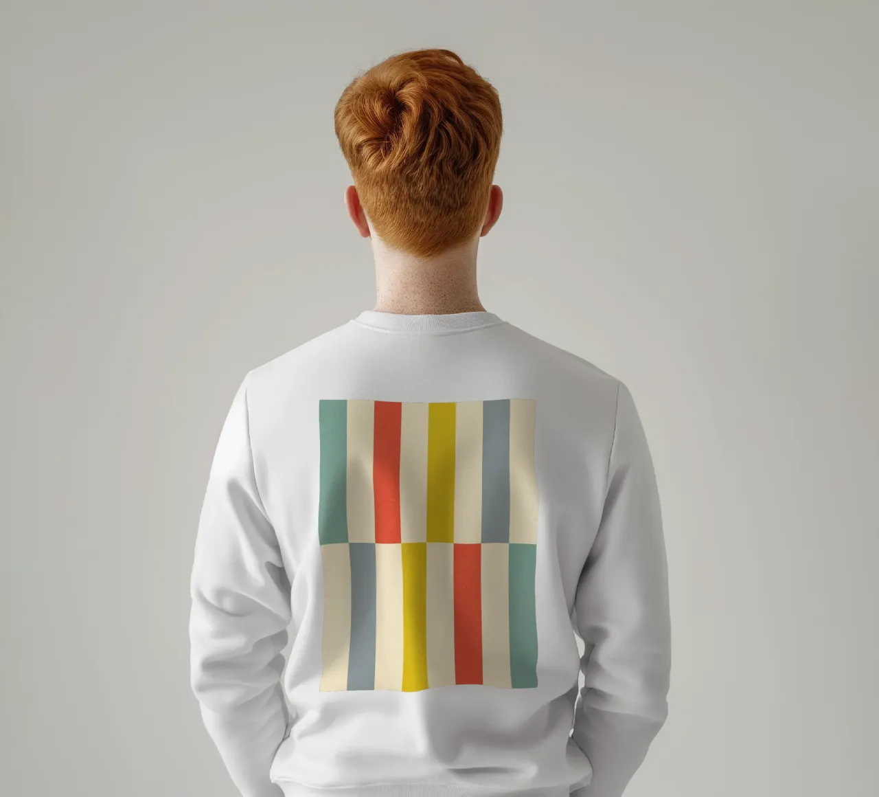 Motivo a strisce a scacchi retrò felpa da Dominique Vari Abstract