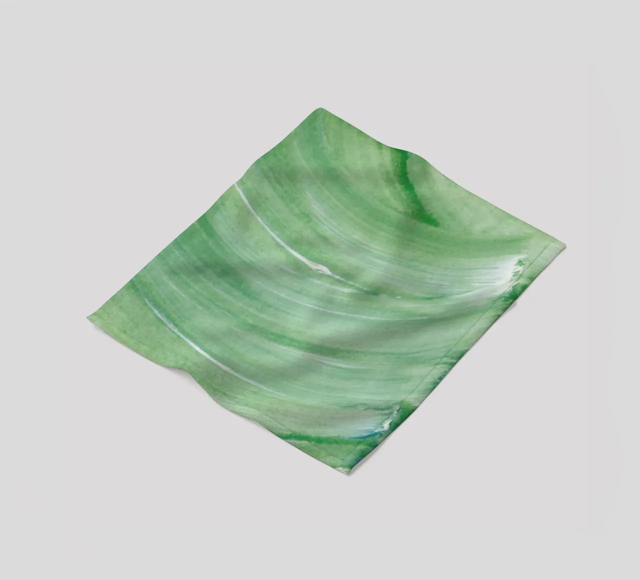 Textures | Soft Apple Green Paint Wave coperta in pile da sabidussi