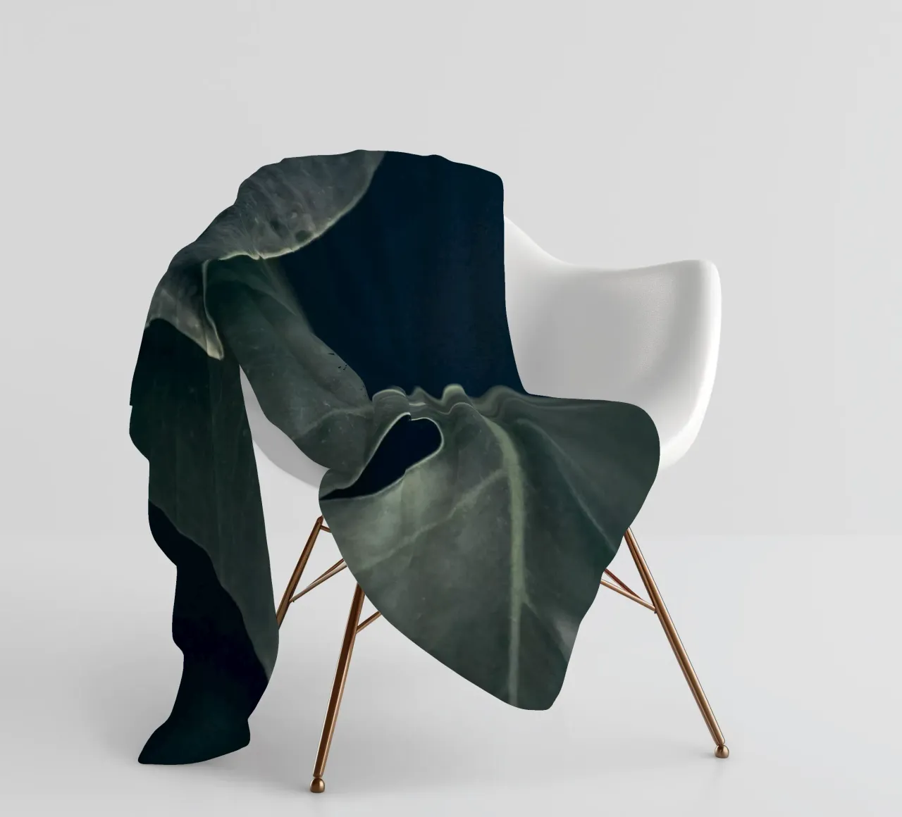 Moody Monstera 1 coperta in pile da Klaus with K