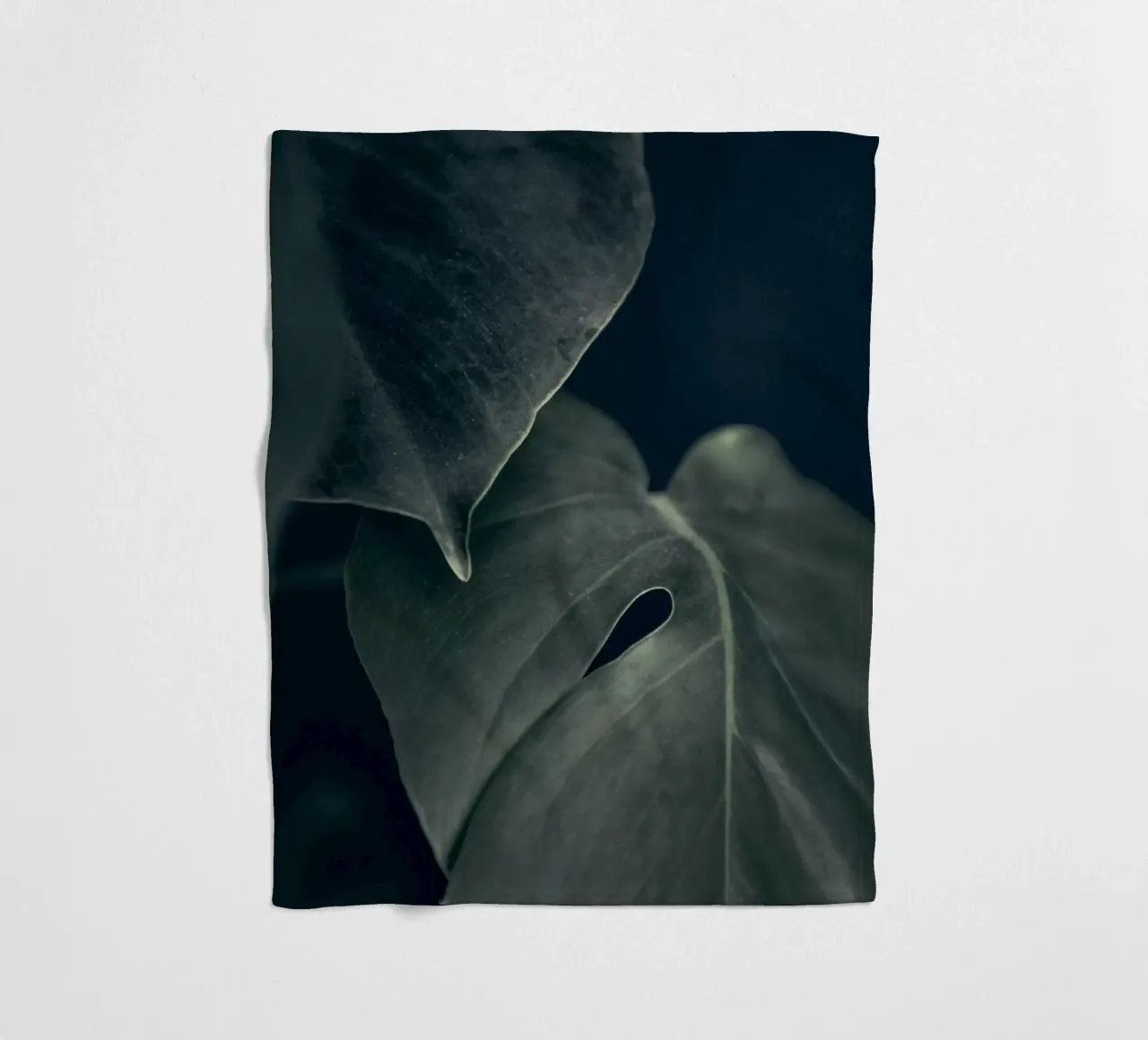 Moody Monstera 1 coperta in pile da Klaus with K