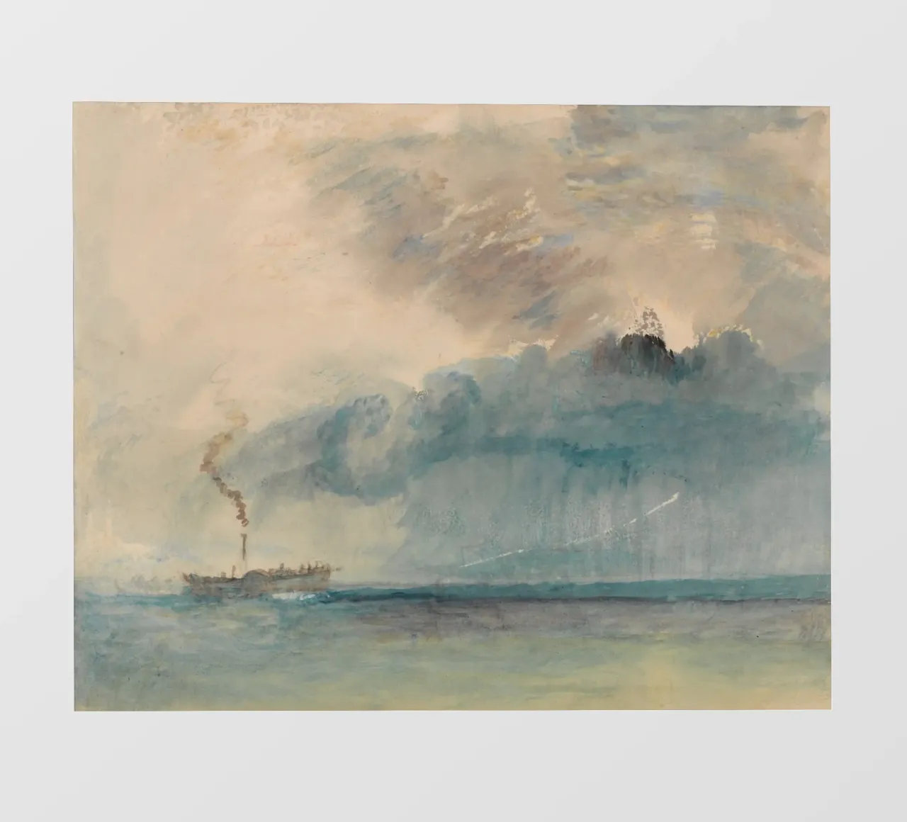 Joseph Mallord William Turner - A Paddle-steamer in a Storm photo wallpaper by Timeless Artworks
