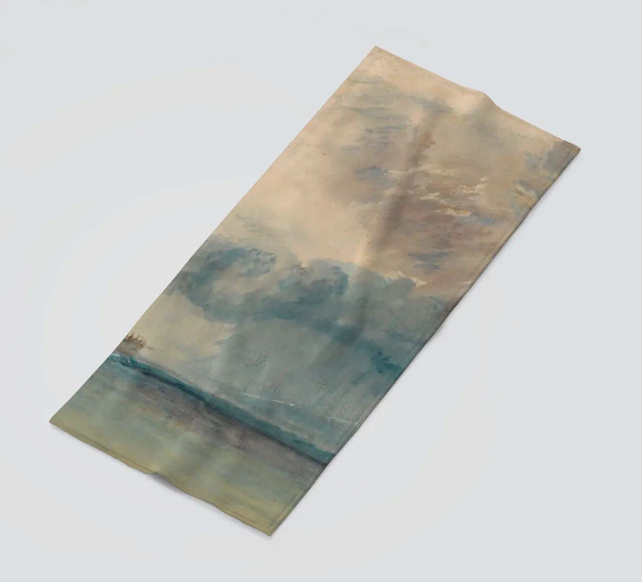 Joseph Mallord William Turner - Un veliero a pale in una tempesta telo mare da Timeless Artworks