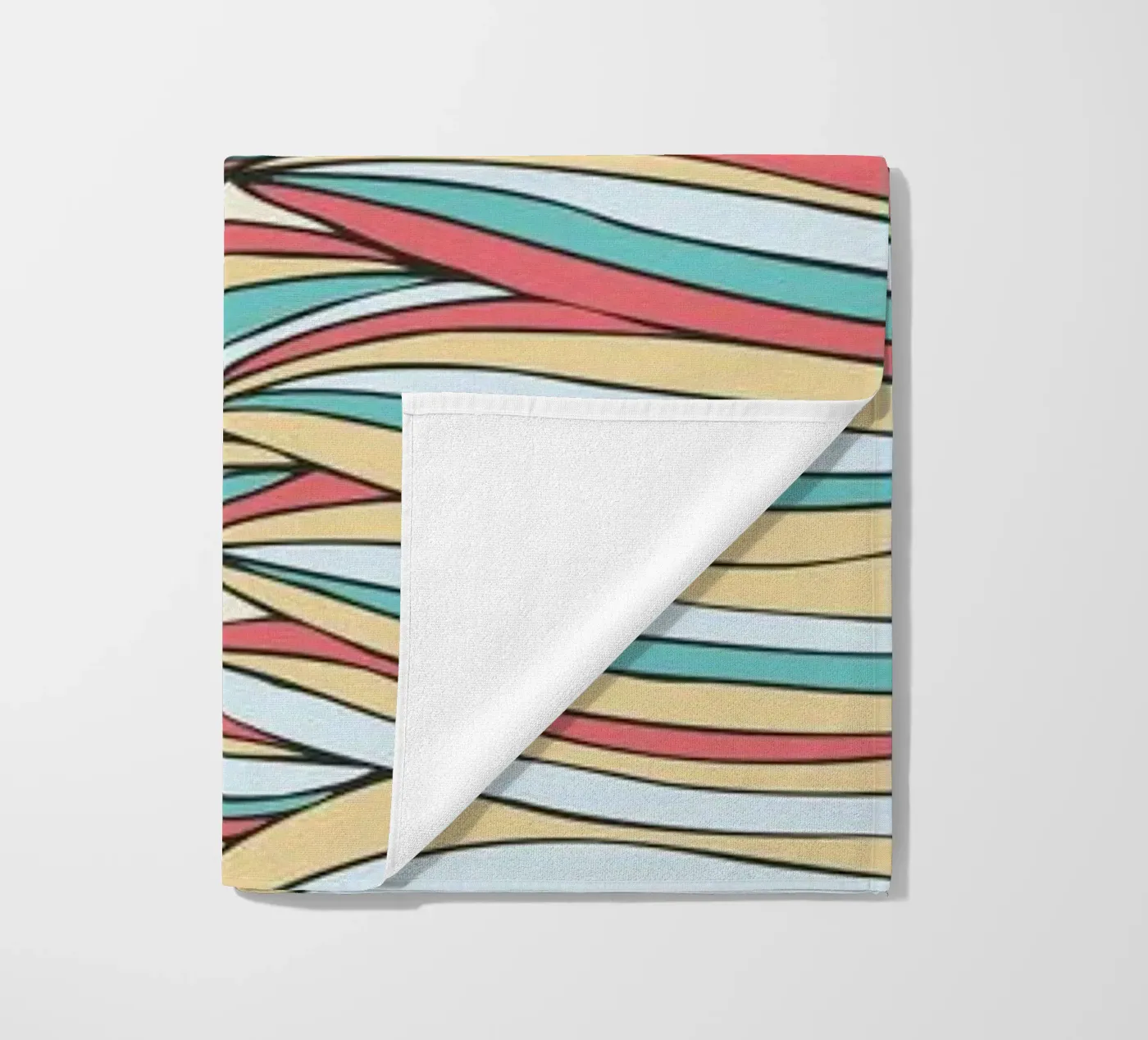 Candy beach towel by Pom Graphic Design