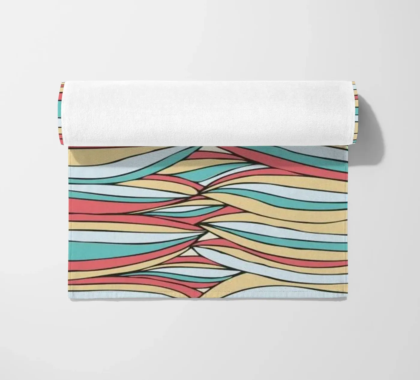 Candy beach towel by Pom Graphic Design