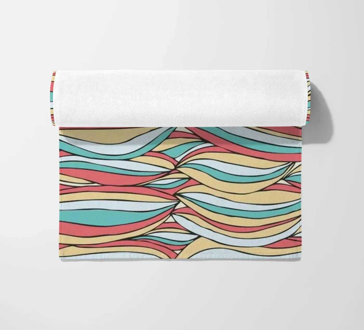 Candy beach towel by Pom Graphic Design