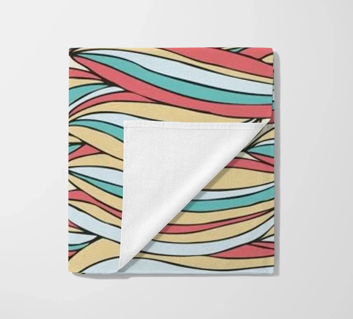 Candy beach towel by Pom Graphic Design