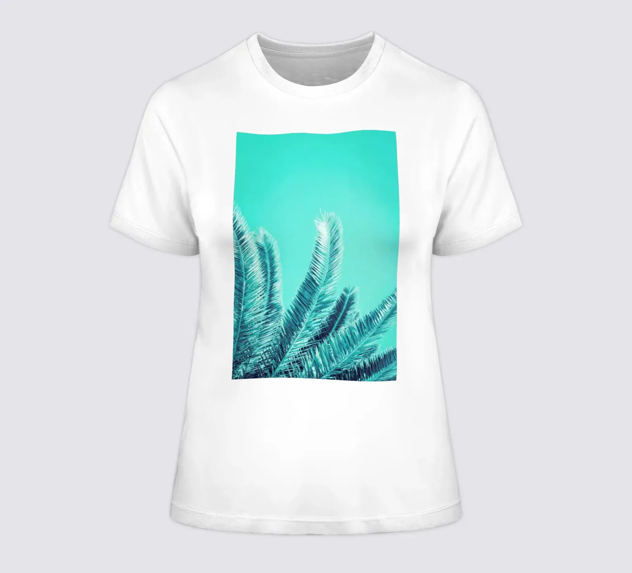 Green Palm Trees t-shirt ajusté pour femmes de Victoria Frost