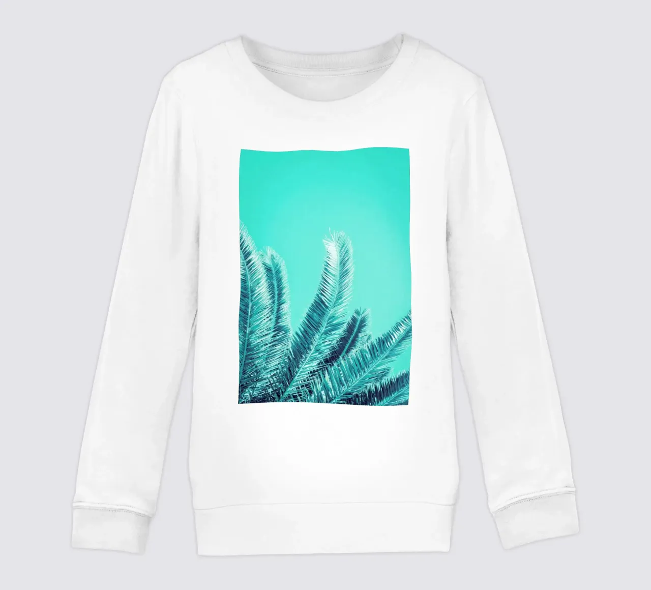 Green Palm Trees felpa bambino da Victoria Frost