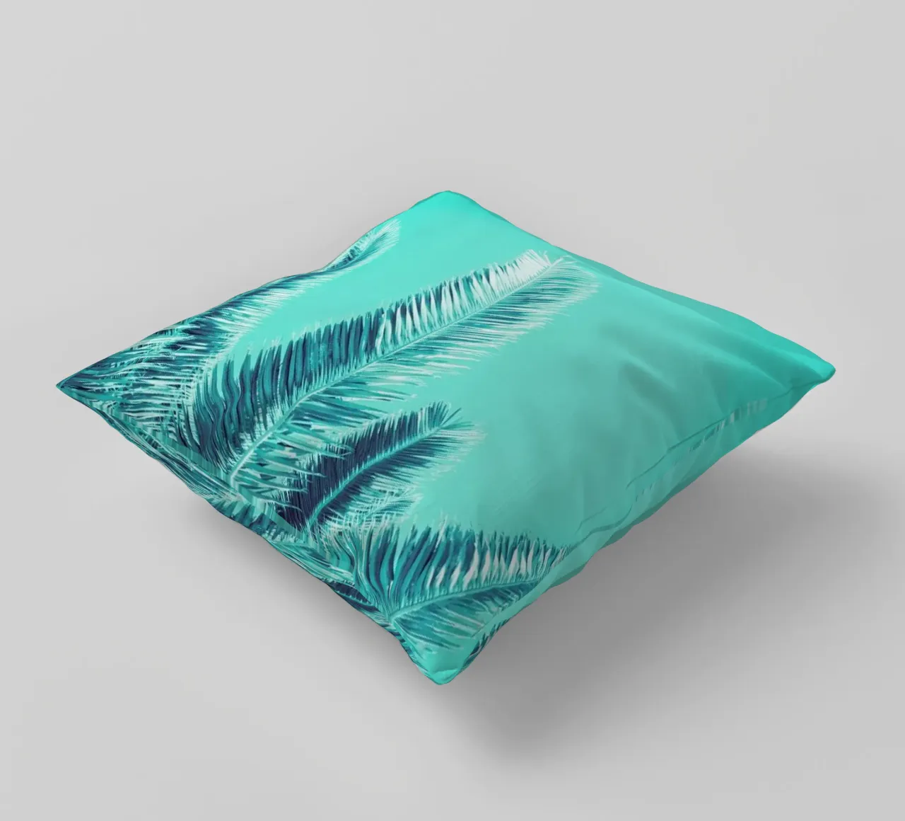 Green Palm Trees cuscino da Victoria Frost