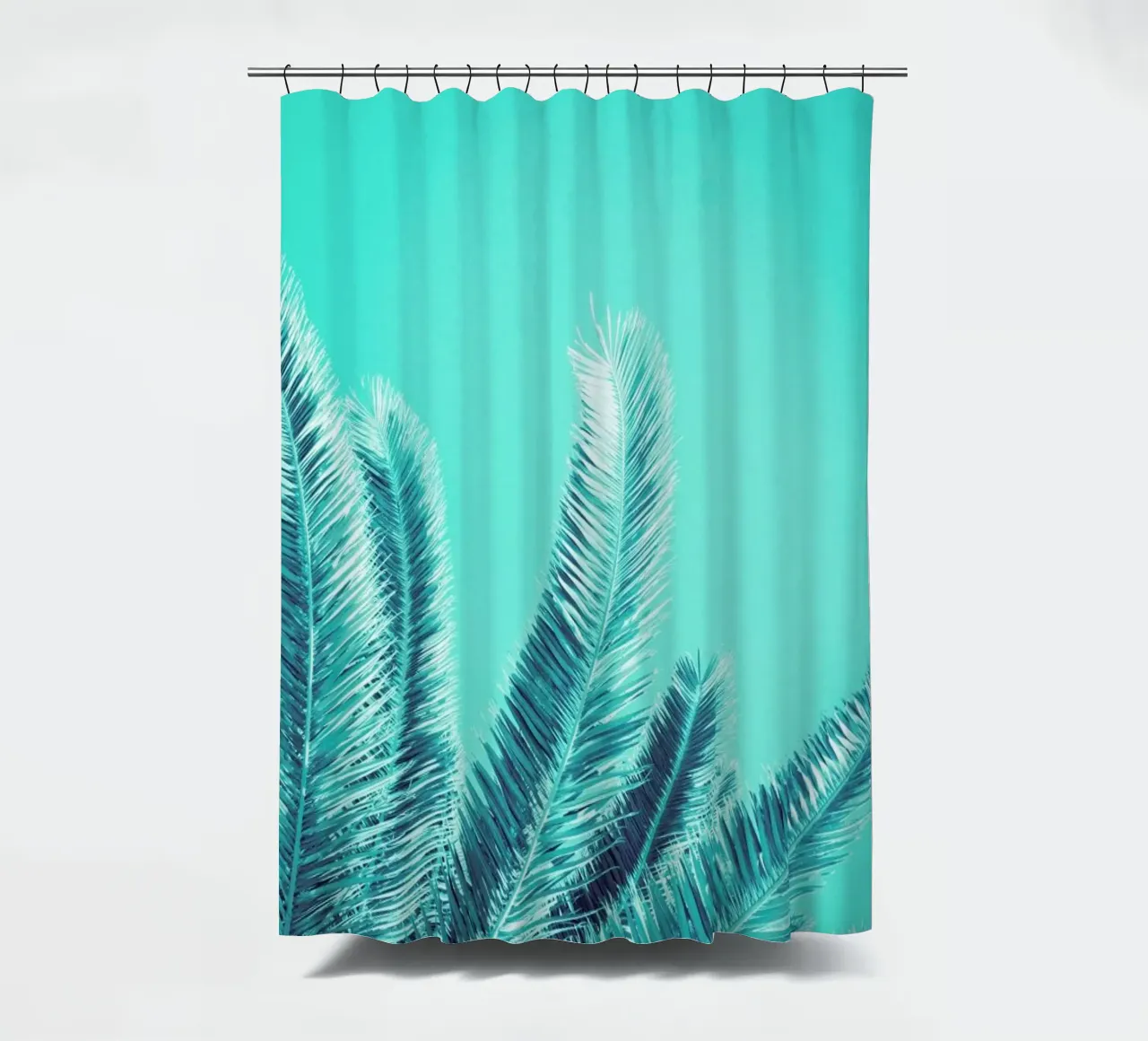 Green Palm Trees tenda da doccia da Victoria Frost