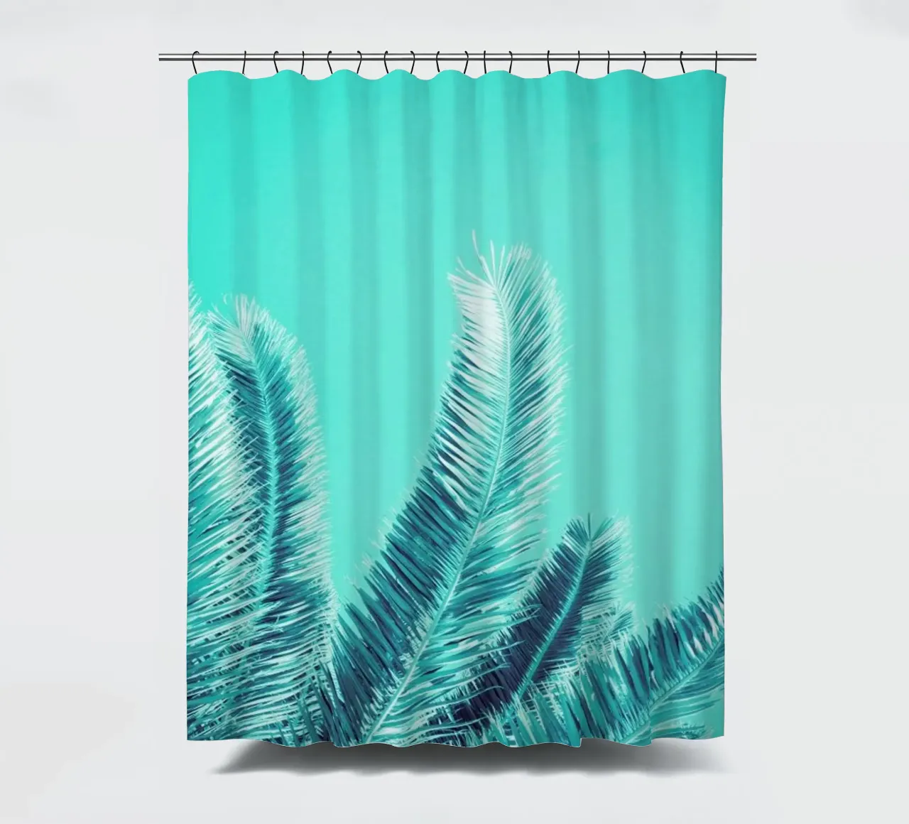 Green Palm Trees tenda da doccia da Victoria Frost