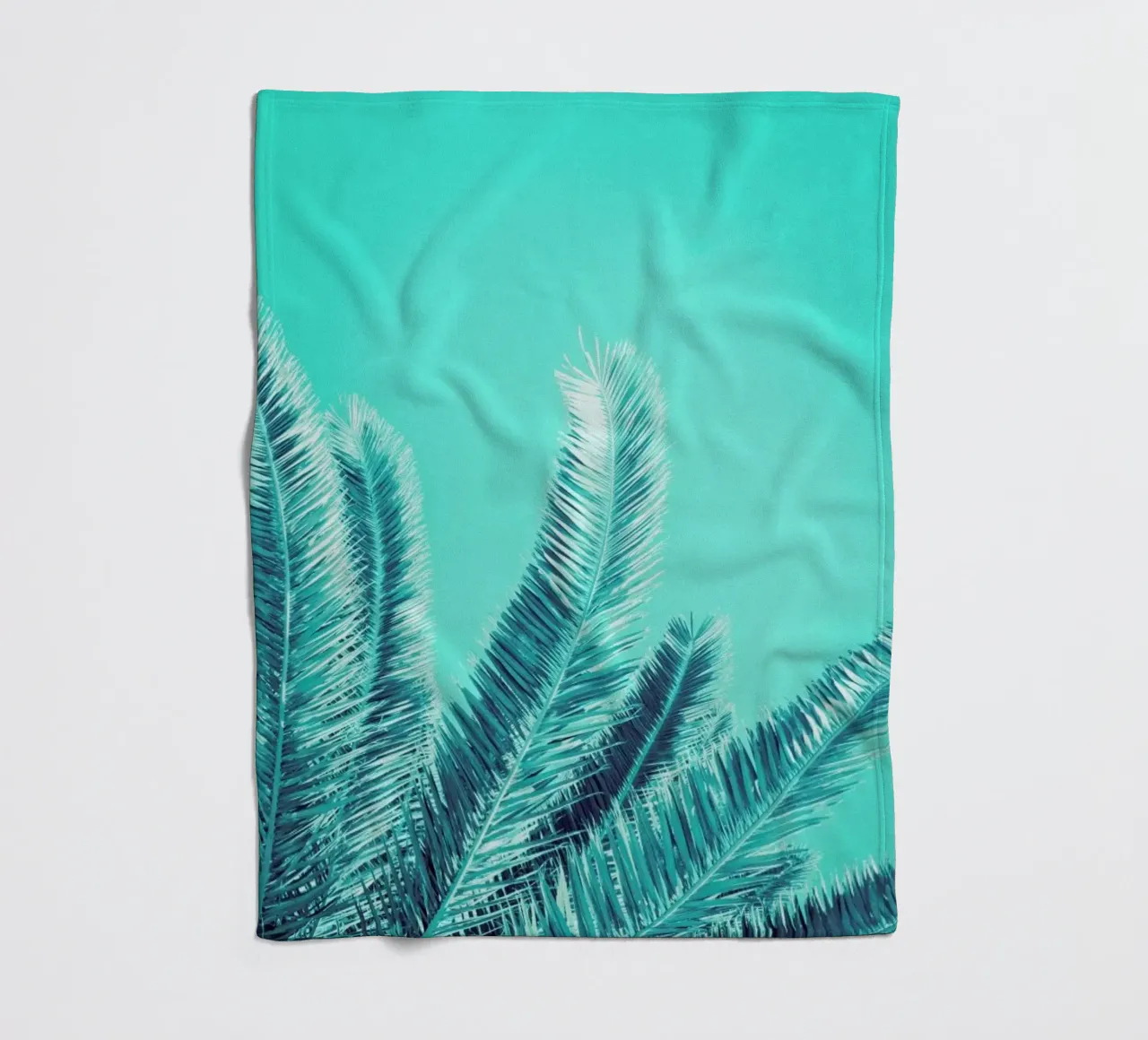 Green Palm Trees coperta in pile da Victoria Frost