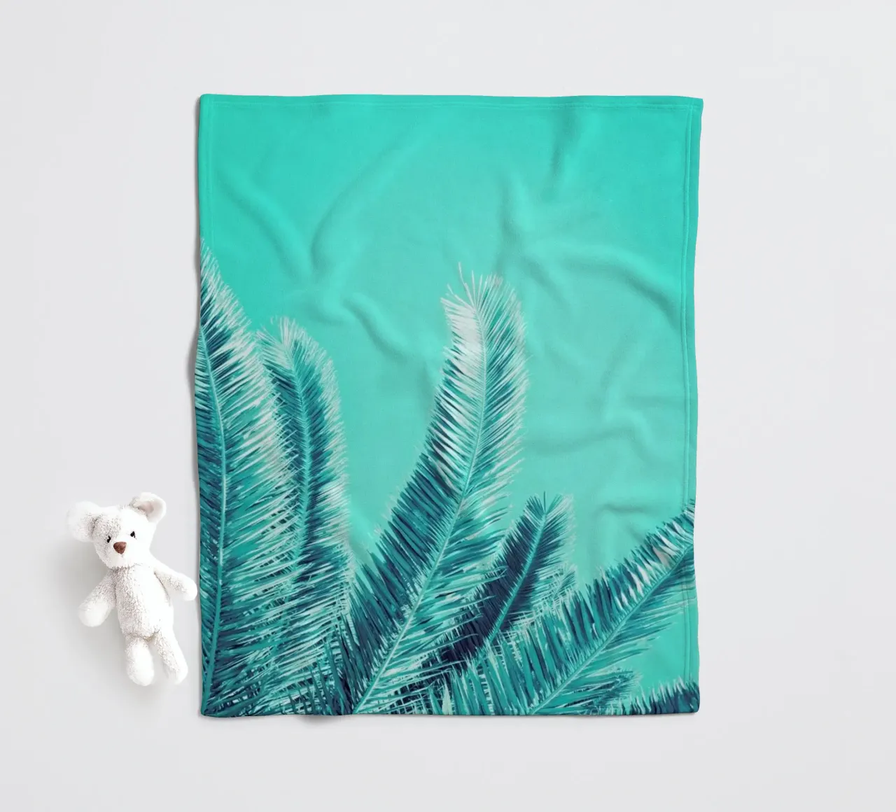 Green Palm Trees coperta in pile da Victoria Frost