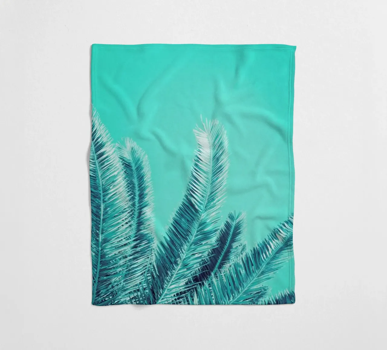 Green Palm Trees coperta in pile da Victoria Frost