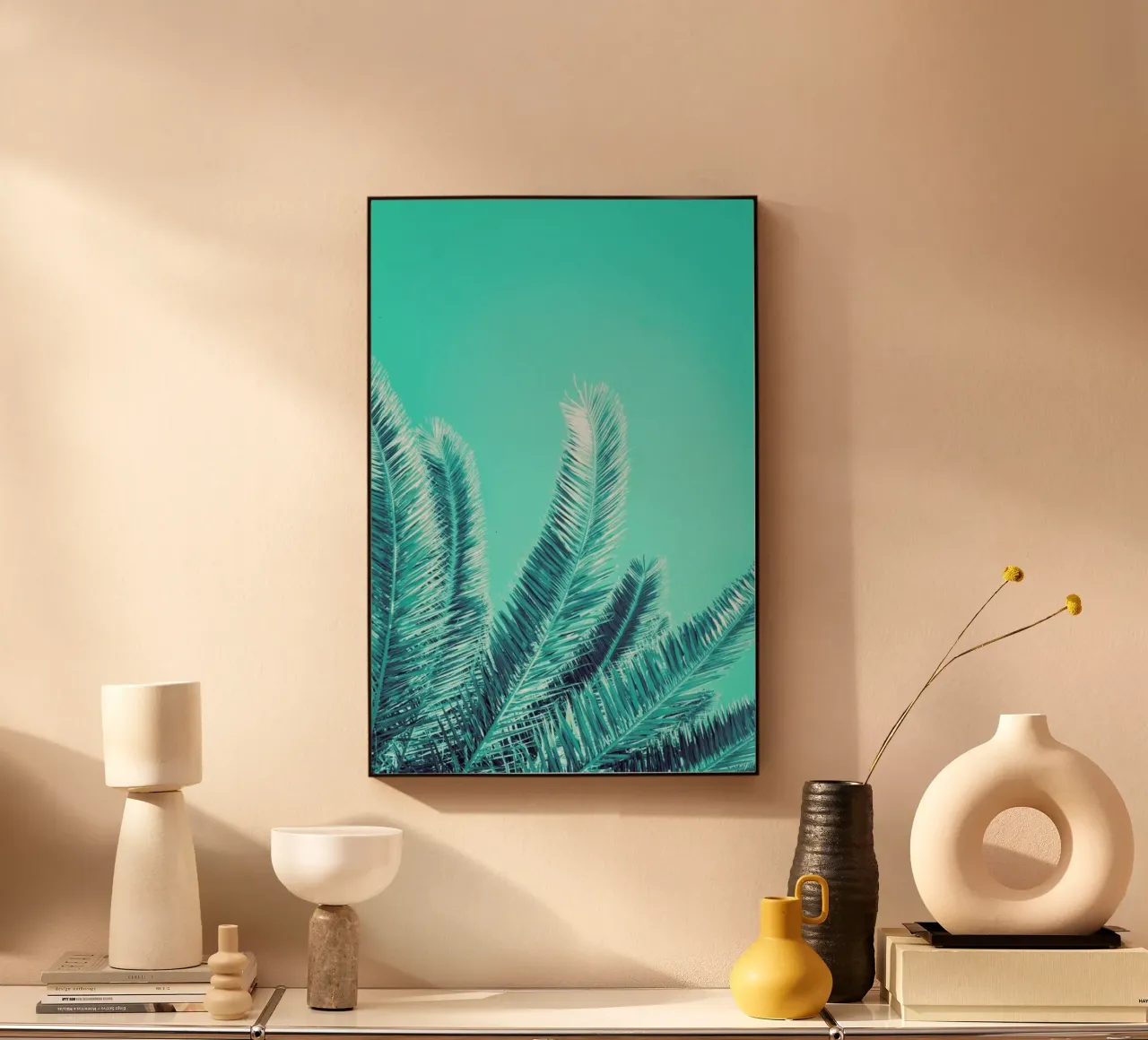 Green Palm Trees alluminio dibond da Victoria Frost