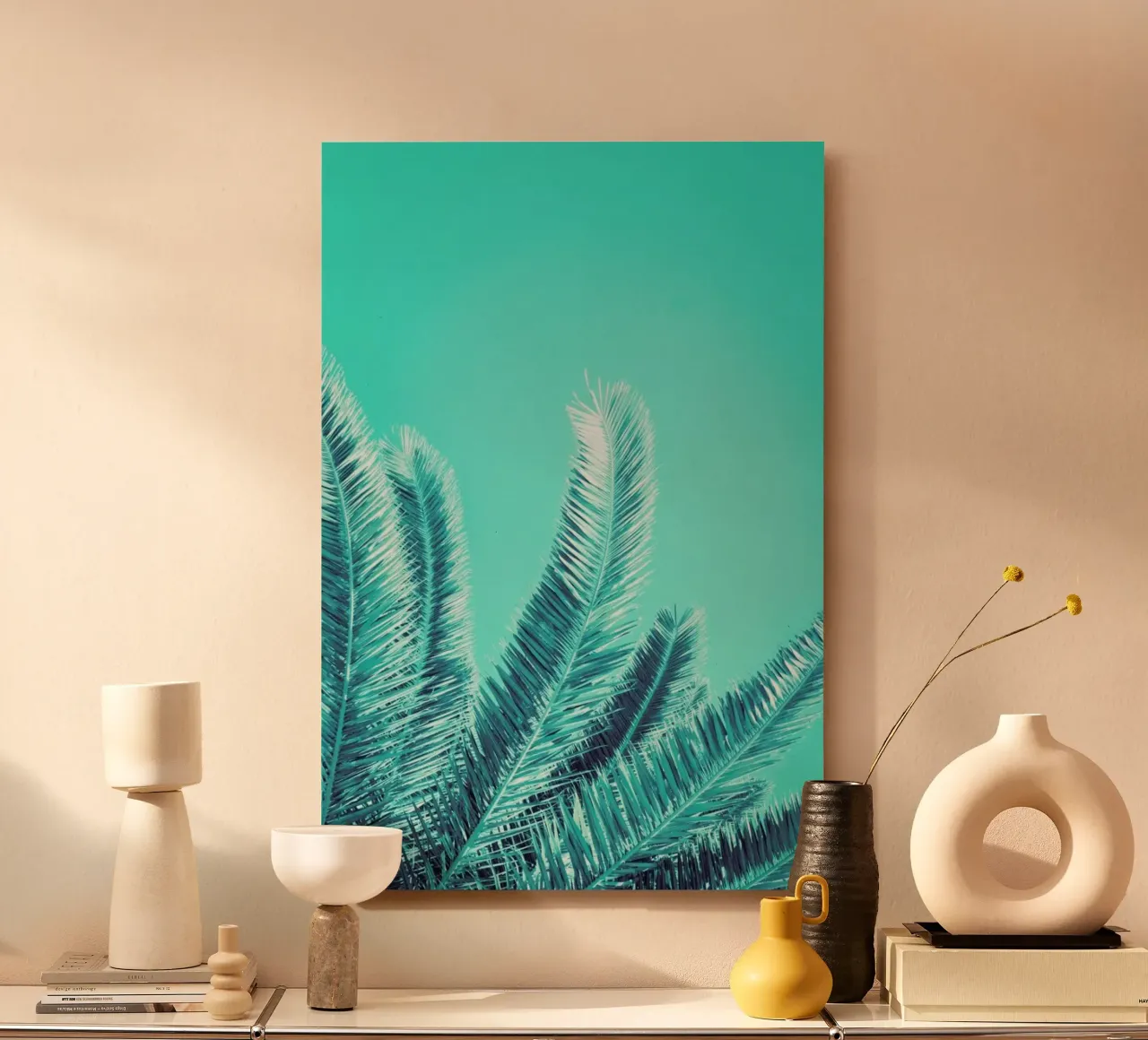 Green Palm Trees alluminio dibond da Victoria Frost